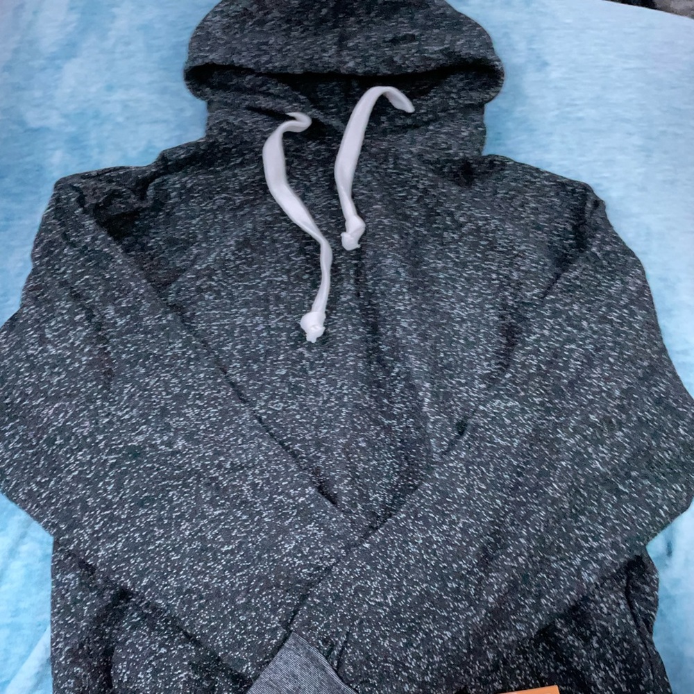 Dark Grey Speckled Hoodie